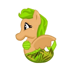 Green Shipwreck Merpony